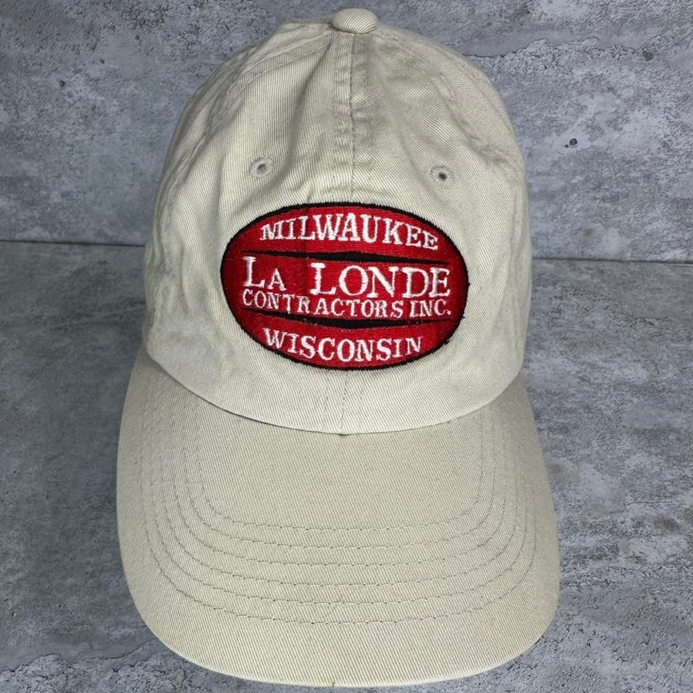 Cream Milwaukee La‎ Londe Contractors Inc. snapback cap hats